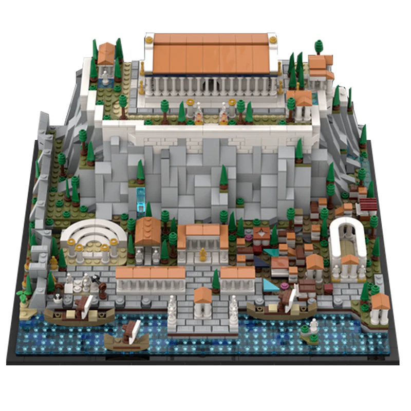 (Gobricks version) 1952pcs MOC Acropolis of Athens LEGO Compatible - Image 2