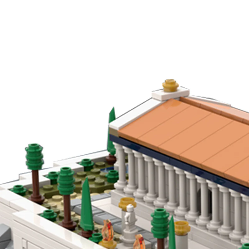 (Gobricks version) 1952pcs MOC Acropolis of Athens LEGO Compatible - Image 3
