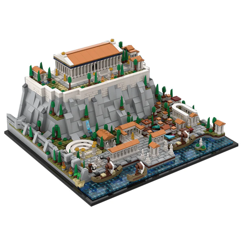 (Gobricks version) 1952pcs MOC Acropolis of Athens LEGO Compatible - Image 5