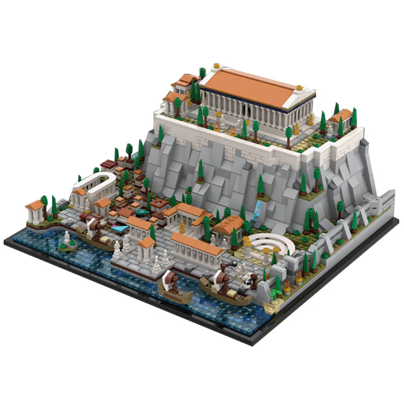 (Gobricks version) 1952pcs MOC Acropolis of Athens LEGO Compatible - Image 6