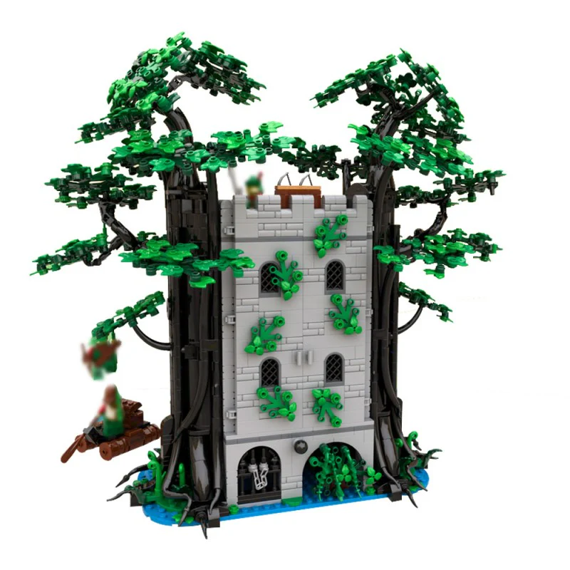 (Gobricks version) 1966pcs MOC-214066 LEGO 6077 Remake Forestmen River's Fortress Instructions MOC - Lego Medieval Castle Fantasy Moc - Image 2