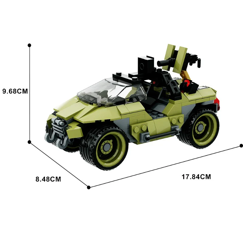 (Gobricks version) 200pcs+ MOC M12 Warthog LEGO Compatible - Image 3