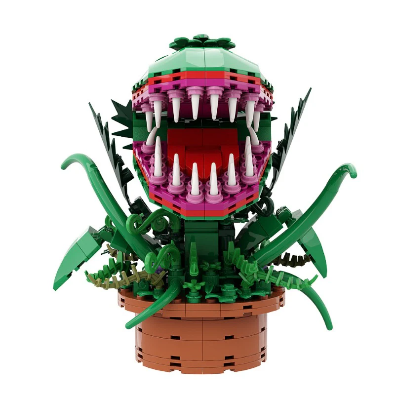 (Gobricks version) 200pcs+ MOC Alien Flower Audrey II LEGO Compatible - Image 3