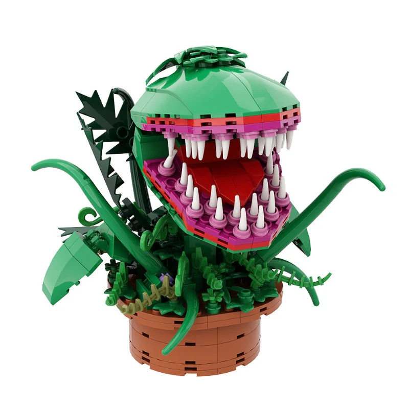 (Gobricks version) 200pcs+ MOC Alien Flower Audrey II LEGO Compatible - Image 5