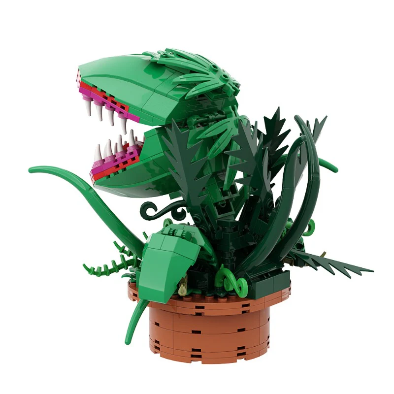 (Gobricks version) 200pcs+ MOC Alien Flower Audrey II LEGO Compatible - Image 6