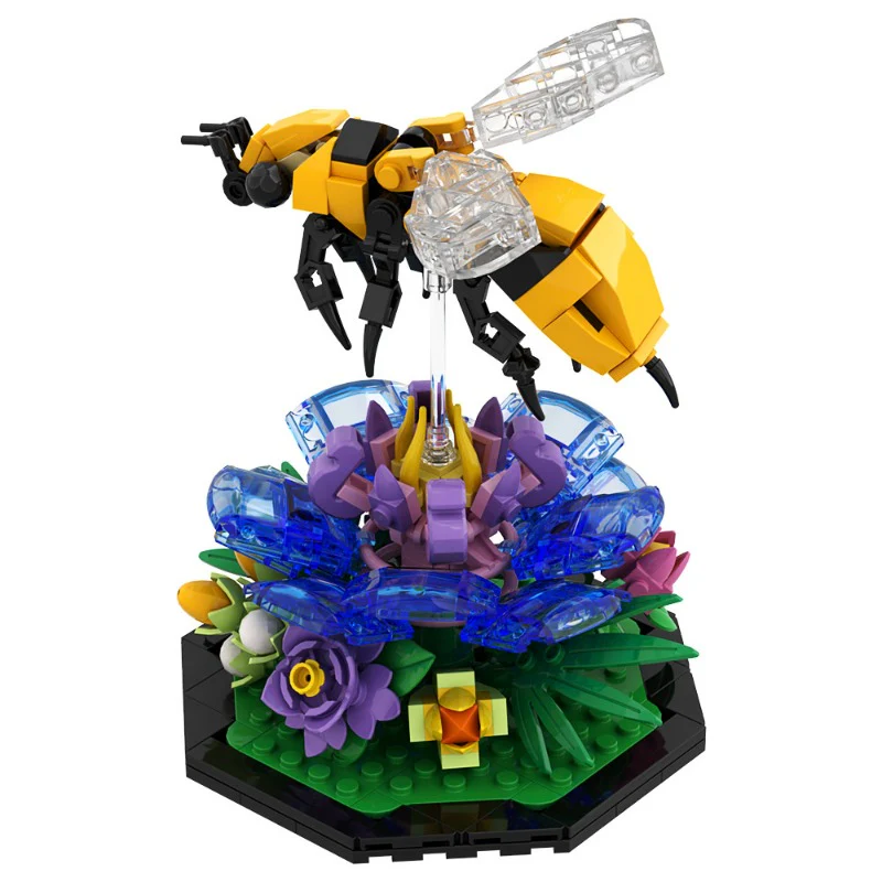 (Gobricks version) 200pcs+ MOC Bee Butterfly Dragonfly Animal Series LEGO Compatible - Image 3