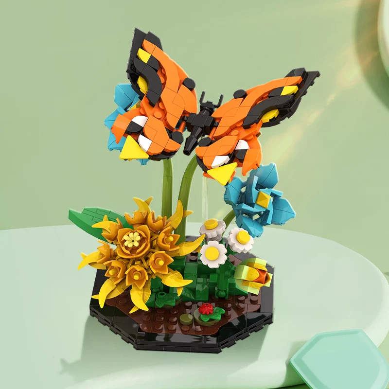 (Gobricks version) 200pcs+ MOC Bee Butterfly Dragonfly Animal Series LEGO Compatible - Image 4