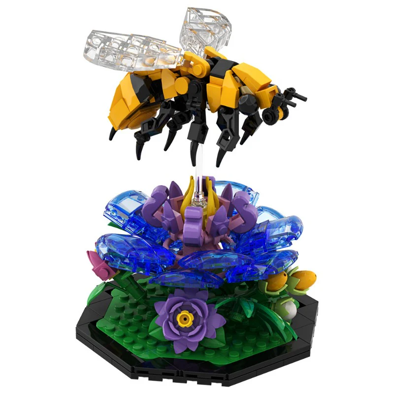 (Gobricks version) 200pcs+ MOC Bee Butterfly Dragonfly Animal Series LEGO Compatible - Image 6