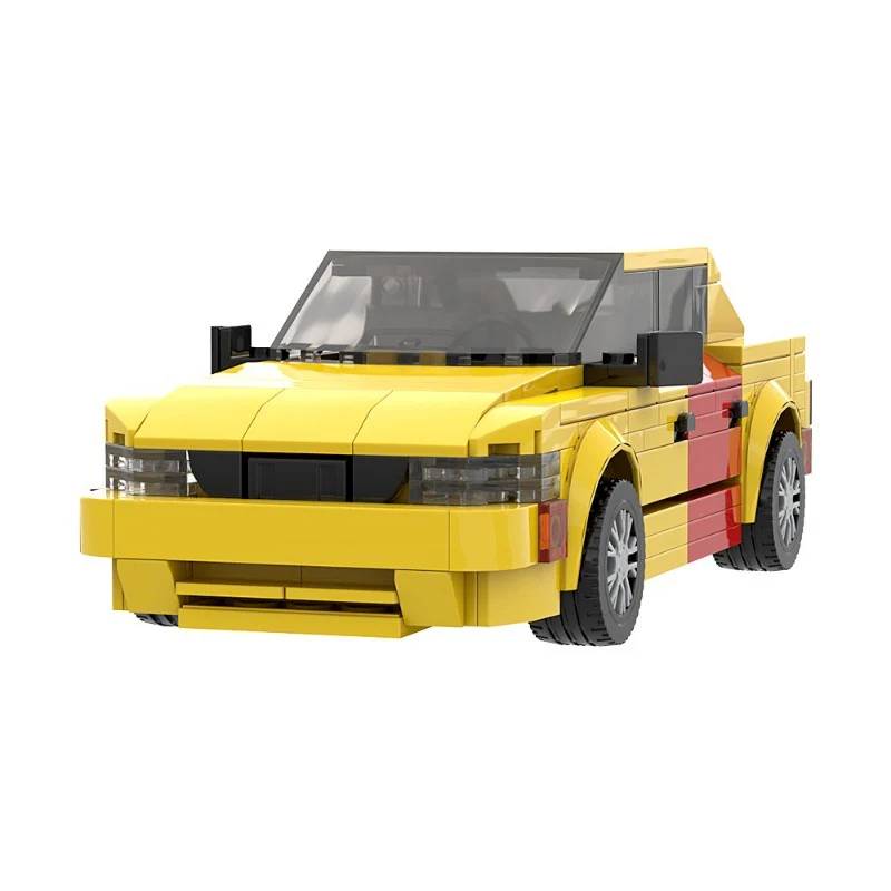 (Gobricks version) 200pcs+ MOC Sauls Little Yellow Car LEGO Compatible - Image 3