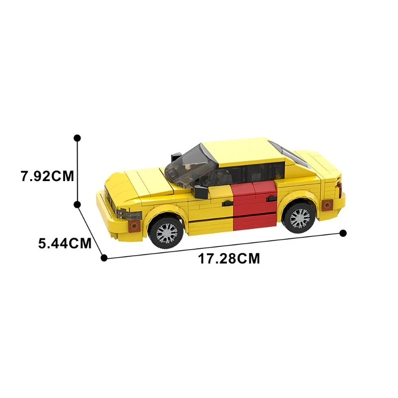(Gobricks version) 200pcs+ MOC Sauls Little Yellow Car LEGO Compatible - Image 4