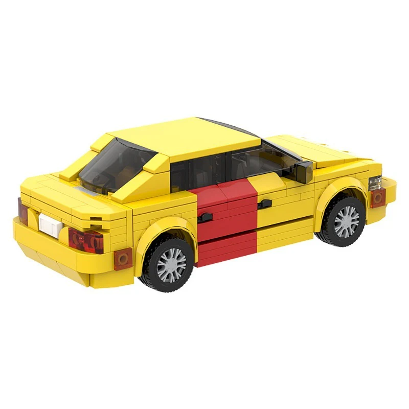 (Gobricks version) 200pcs+ MOC Sauls Little Yellow Car LEGO Compatible - Image 5