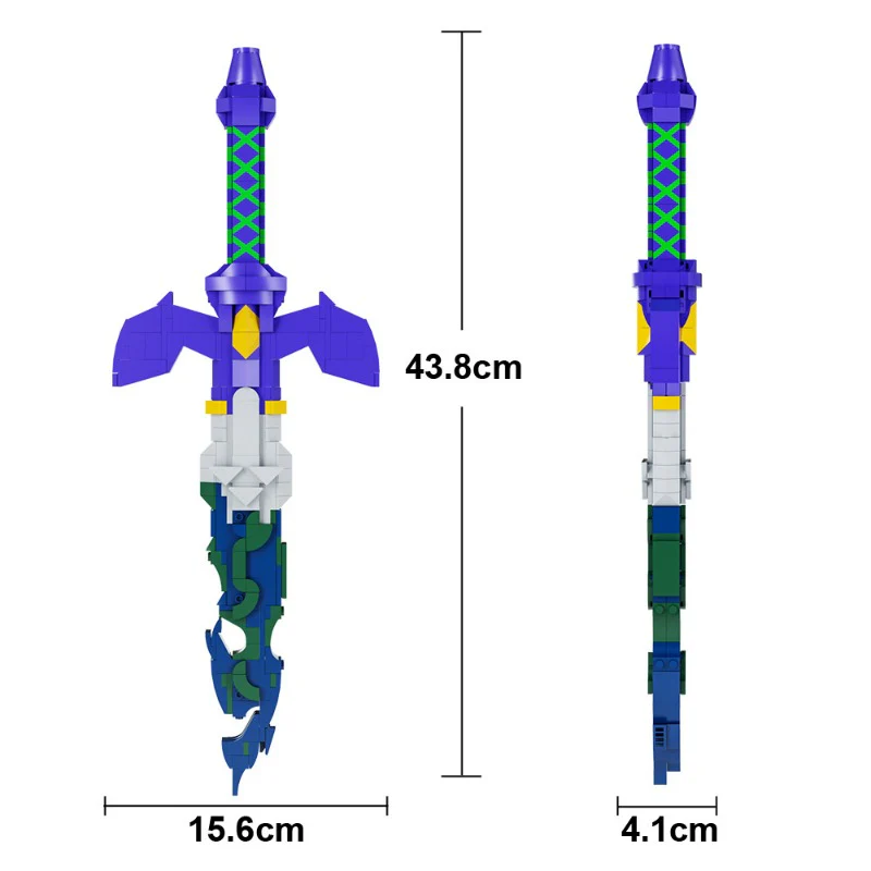 (Gobricks version) 200pcs+ MOC The Legend of Zelda Broken Sword - Image 4