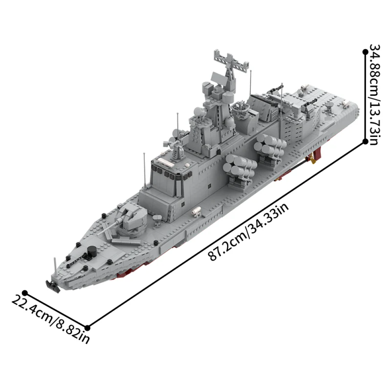 (Gobricks version) 2035pcs MOC Molniya-class missile boat - Image 7