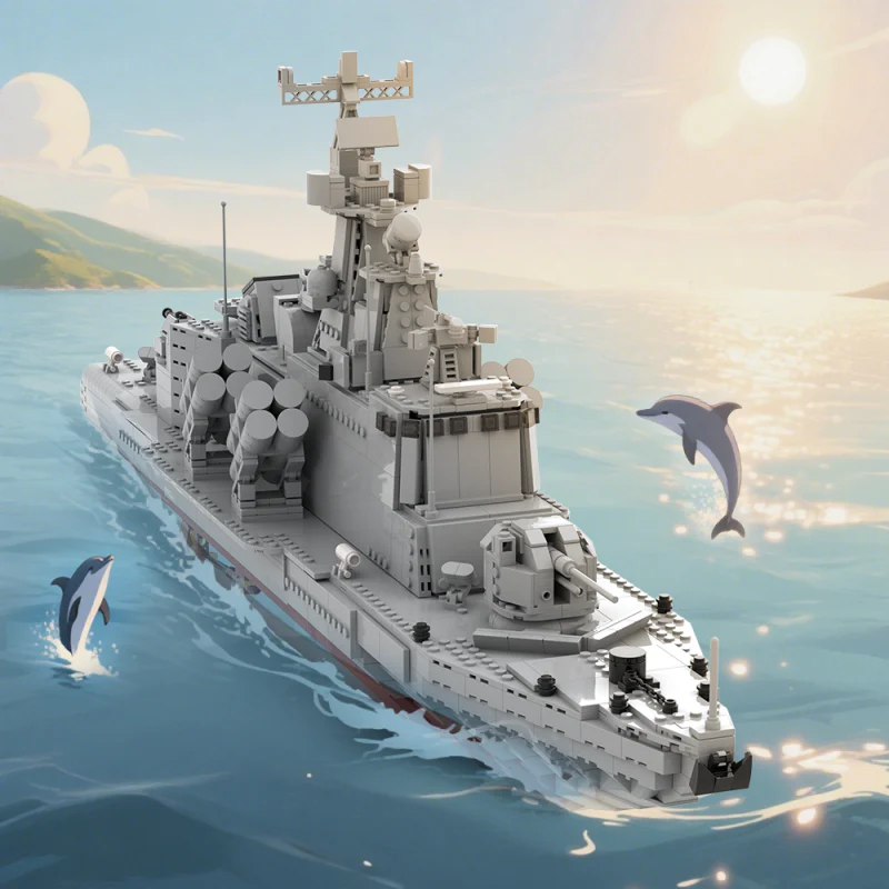 (Gobricks version) 2035pcs MOC Molniya-class missile boat - Image 9