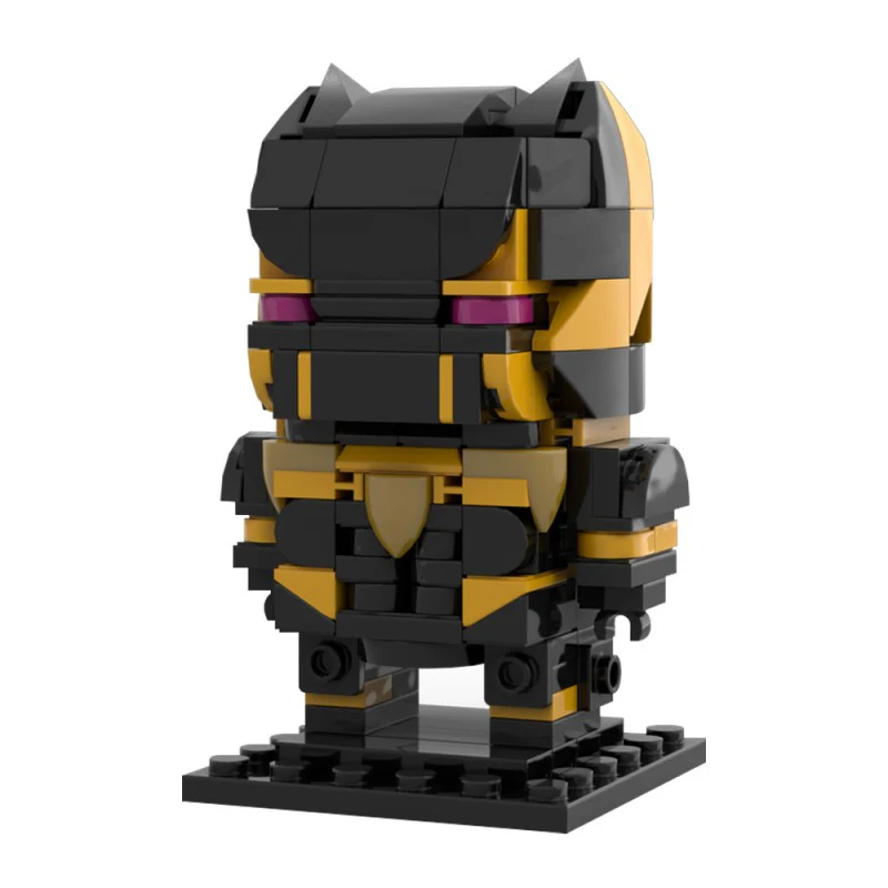 (Gobricks version) 207pcs MOC-208410 Marvel Rivals - Black Panther Brickheadz - Image 2
