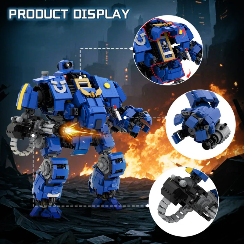 (Gobricks version) 2099pcs MOC-217090 Redemptor Dreadnought ( Warhammer 40K ) - Image 8