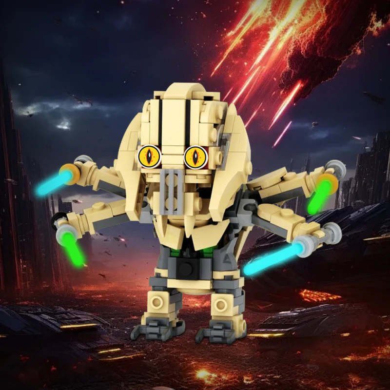 (Gobricks version) 211pcs MOC-209227 General Grievous Brickheadz  - The Clone Wars - Image 4