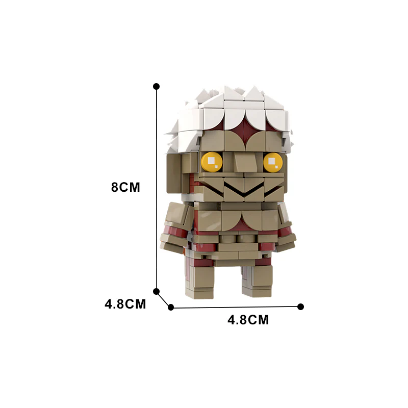 (Gobricks version) 212pcs MOC Attack on Titan LEGO Brickheadz LEGO Compatible - Image 5