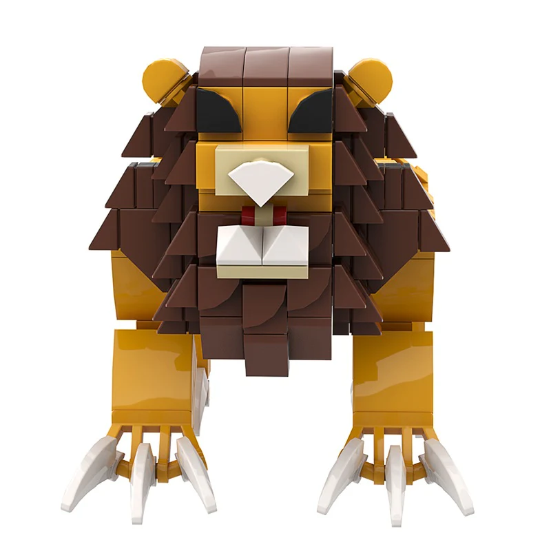 (Gobricks version) 214pcs MOC Indigo Park The Enchanted Lion LEGO Compatible - Image 4