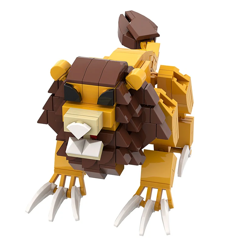 (Gobricks version) 214pcs MOC Indigo Park The Enchanted Lion LEGO Compatible - Image 5