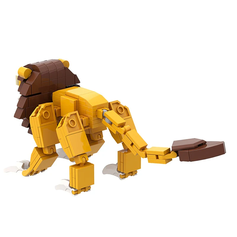 (Gobricks version) 214pcs MOC Indigo Park The Enchanted Lion LEGO Compatible - Image 6