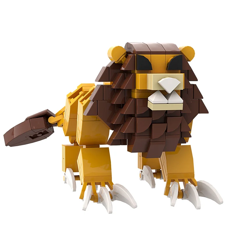 (Gobricks version) 214pcs MOC Indigo Park The Enchanted Lion LEGO Compatible - Image 7