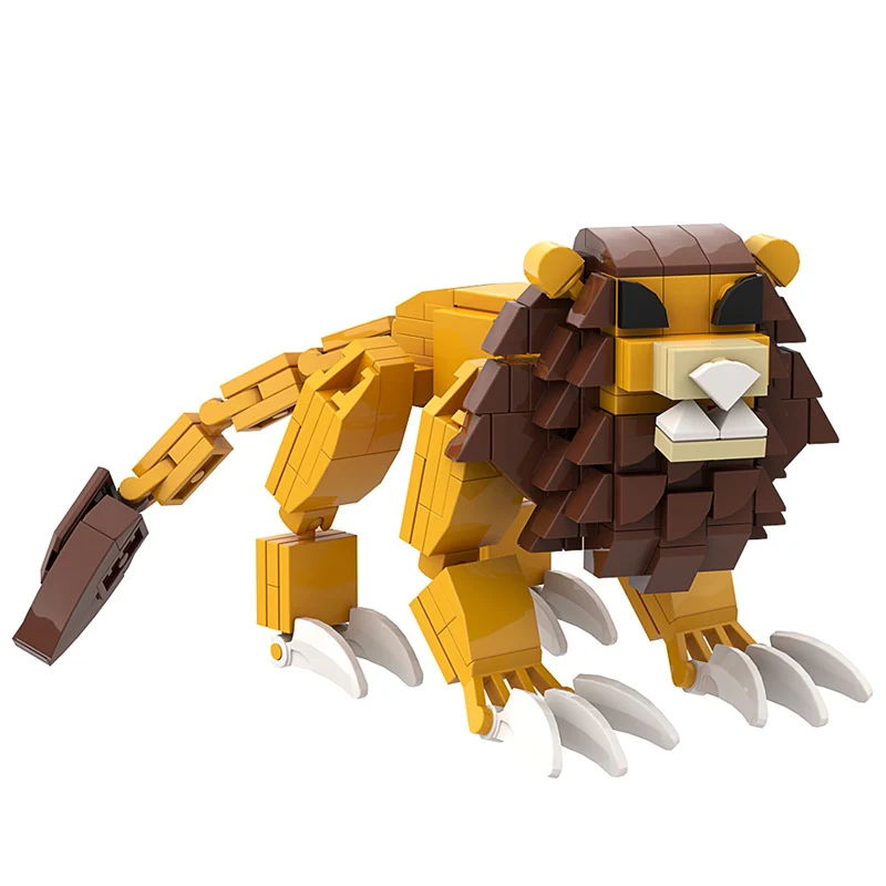 (Gobricks version) 214pcs MOC Indigo Park The Enchanted Lion LEGO Compatible - Image 9