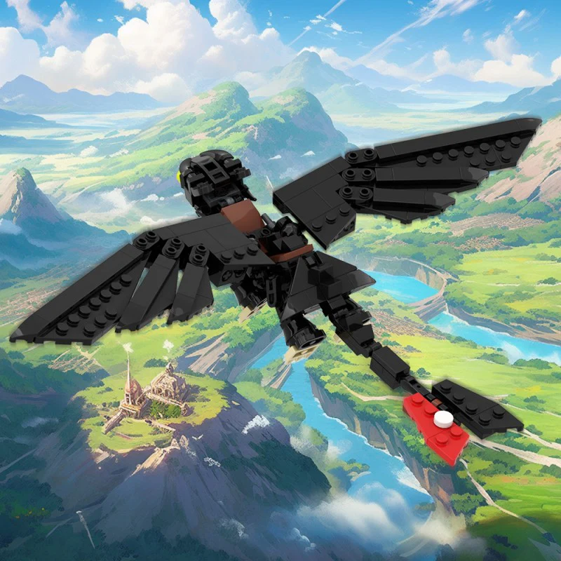 (Gobricks version) 215pcs MOC Toothless Dragon LEGO Compatible - Image 10