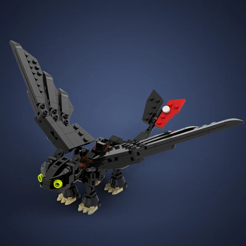 (Gobricks version) 215pcs MOC Toothless Dragon LEGO Compatible - Image 11