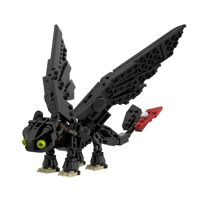 (Gobricks version) 215pcs MOC Toothless Dragon LEGO Compatible - Image 2