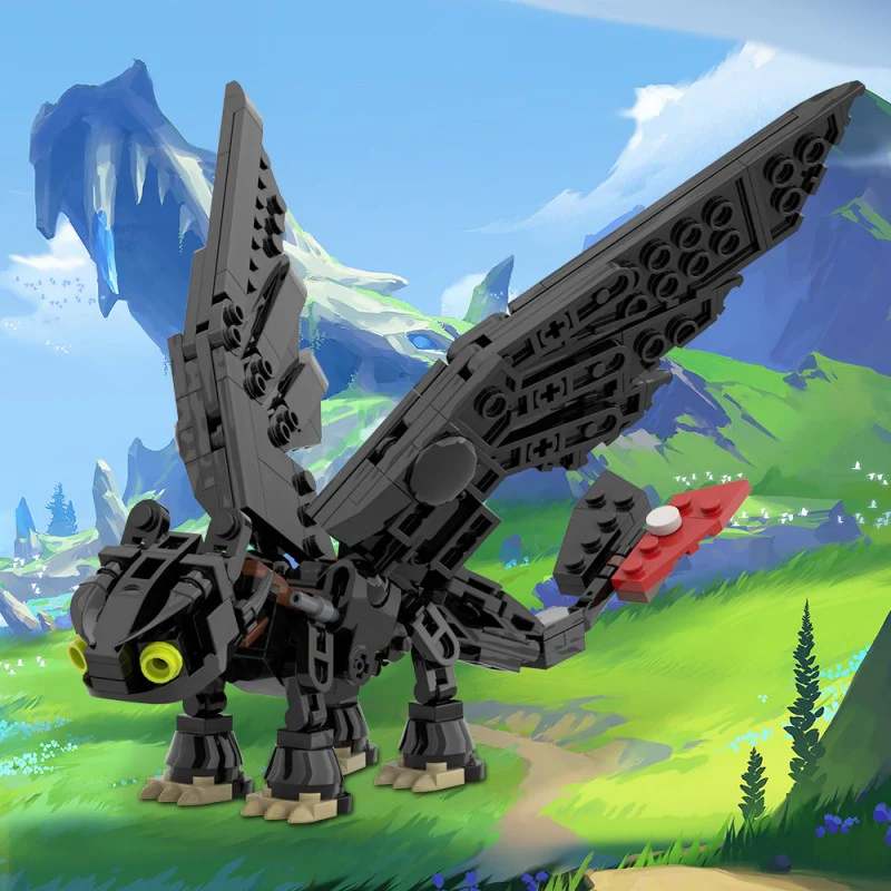 (Gobricks version) 215pcs MOC Toothless Dragon LEGO Compatible - Image 9