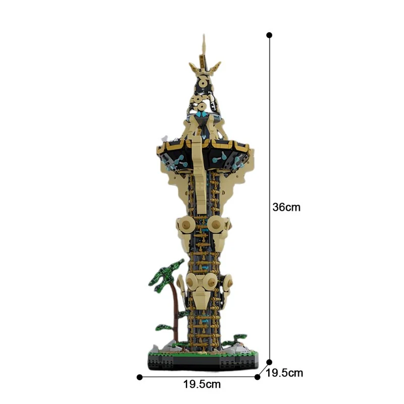 (Gobricks version) 2204pcs MOC Sheikah Tower LEGO Compatible - Image 4