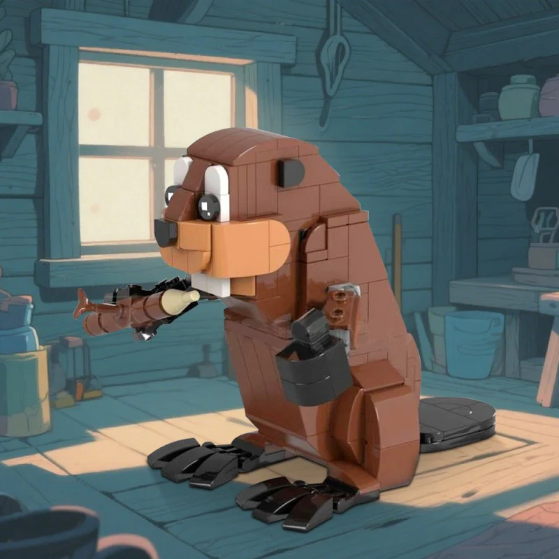 (Gobricks version) 221pcs MOC-221530 Beaver - Image 11