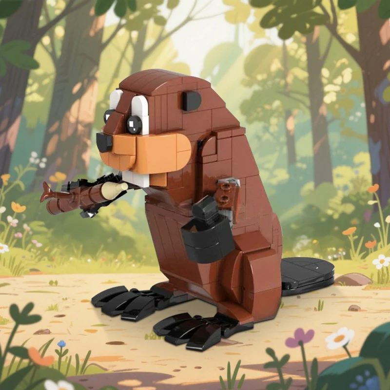 (Gobricks version) 221pcs MOC-221530 Beaver - Image 8