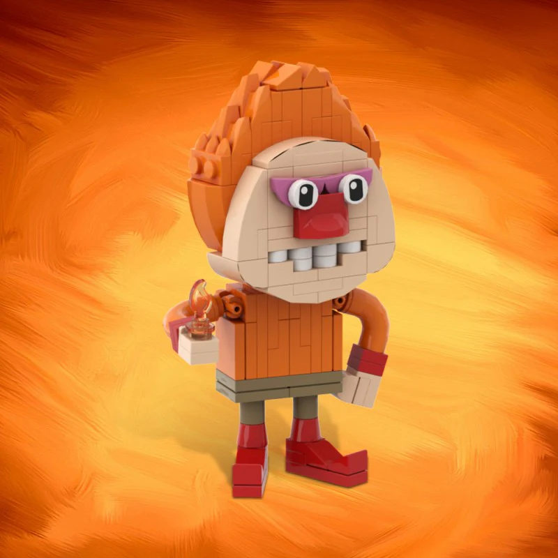 (Gobricks version) 221pcs MOC Snow Miser Heat Miser LEGO Compatible - Image 10