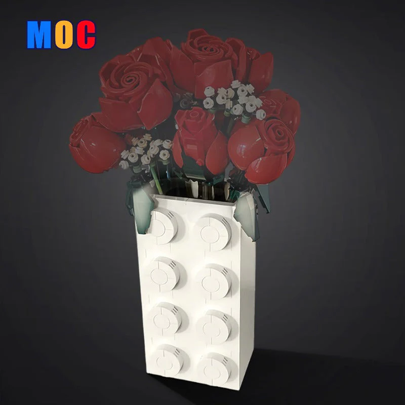 (Gobricks version) 222pcs MOC Brick Vase LEGO Compatible