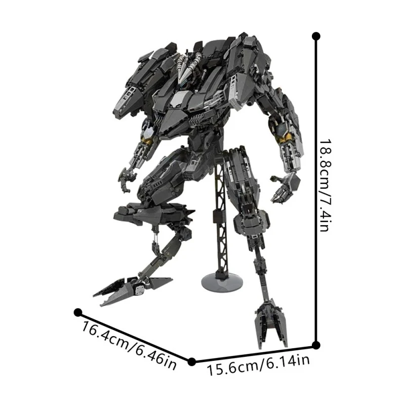 (Gobricks version) 2231pcs MOC-212535 LEGO mech [ Swordfish ] - Image 3