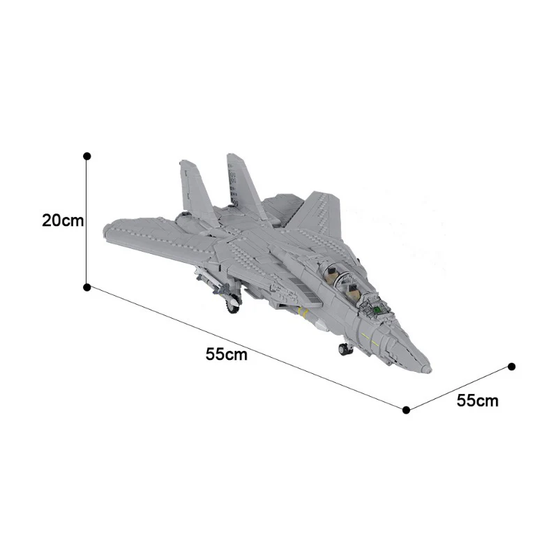 (Gobricks version) 2239pcs MOC F14 Tomcat LEGO Compatible - Image 4