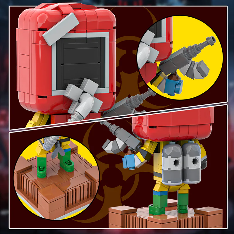 (Gobricks version) 232pcs MOC Rust Hazmat - Image 8