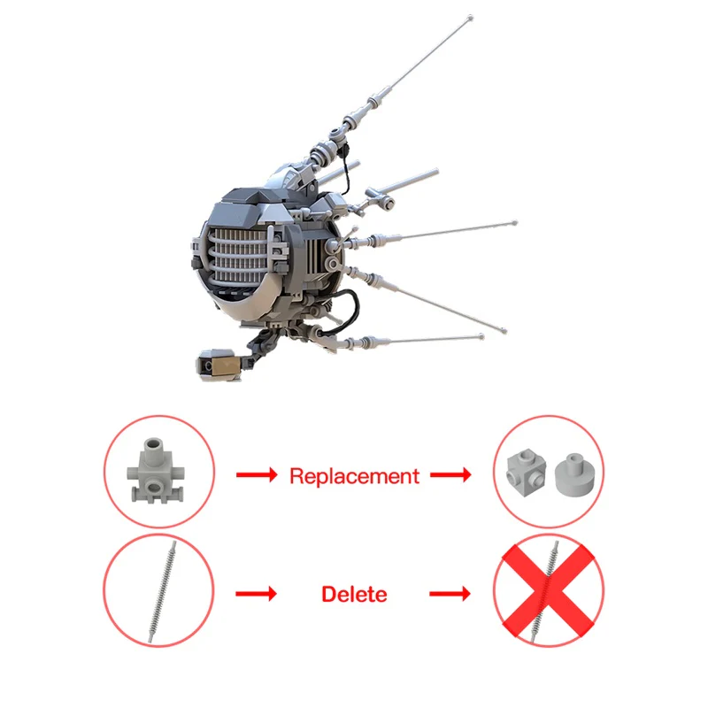 (Gobricks version) 239pcs MOC Fallout Eyebot LEGO Compatible - Image 4