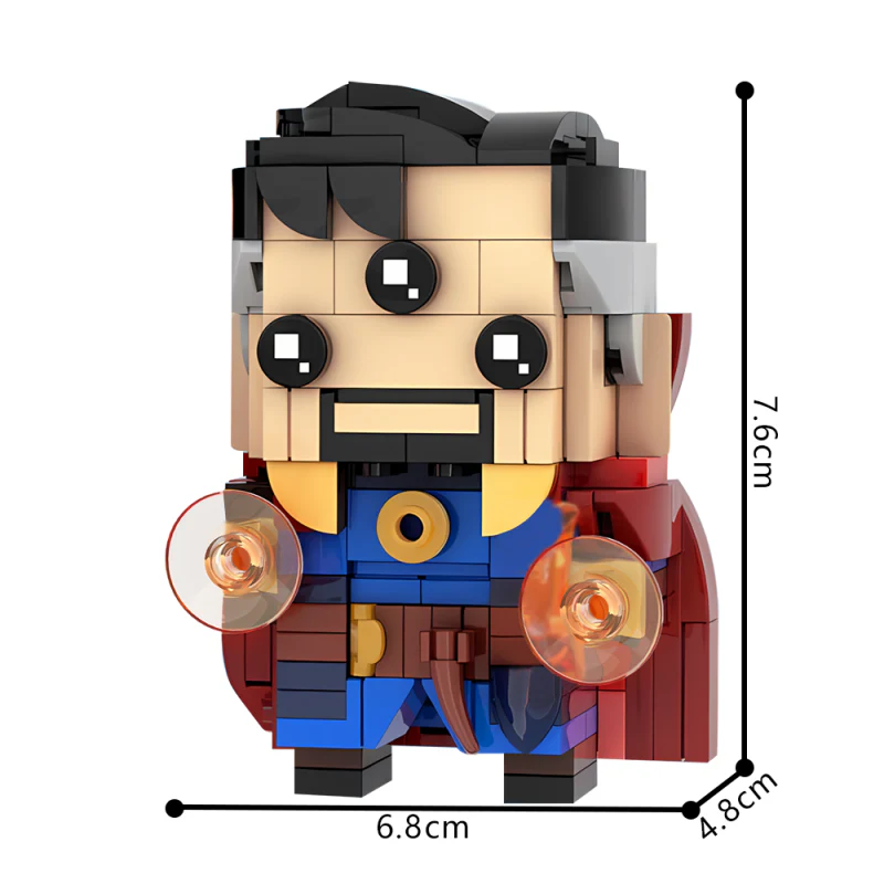 (Gobricks version) 240pcs MOC-114450 Doctor Strange Brickheadz - Marvel Studios Doctor Strange in the Multiverse of Madness - Image 2