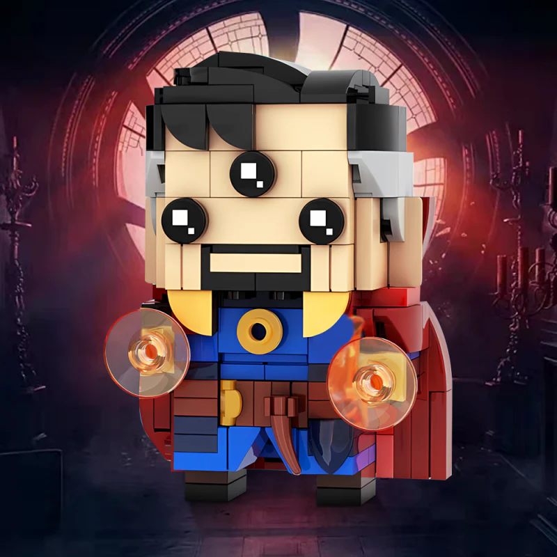 (Gobricks version) 240pcs MOC-114450 Doctor Strange Brickheadz - Marvel Studios Doctor Strange in the Multiverse of Madness - Image 4