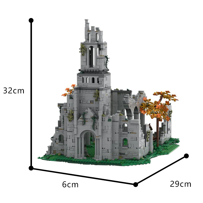 (Gobricks version) 2472pcs MOC Elden Ring Church of the Eclipse LEGO Compatible - Image 11