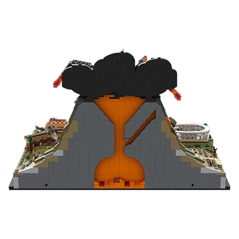 (Gobricks version) 2539pcs MOC Vesuvius and Pompeii LEGO Compatible - Image 3