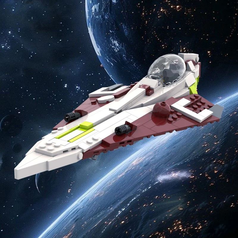 (Gobricks version) 254pcs MOC khatmorg's Obi-Wan's Delta-7 Aethersprite-Class Interceptor - Image 10