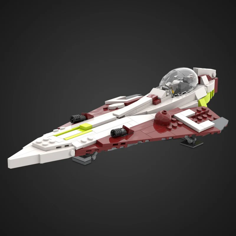 (Gobricks version) 254pcs MOC khatmorg's Obi-Wan's Delta-7 Aethersprite-Class Interceptor - Image 11
