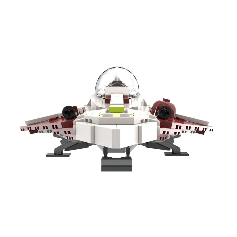 (Gobricks version) 254pcs MOC khatmorg's Obi-Wan's Delta-7 Aethersprite-Class Interceptor - Image 2