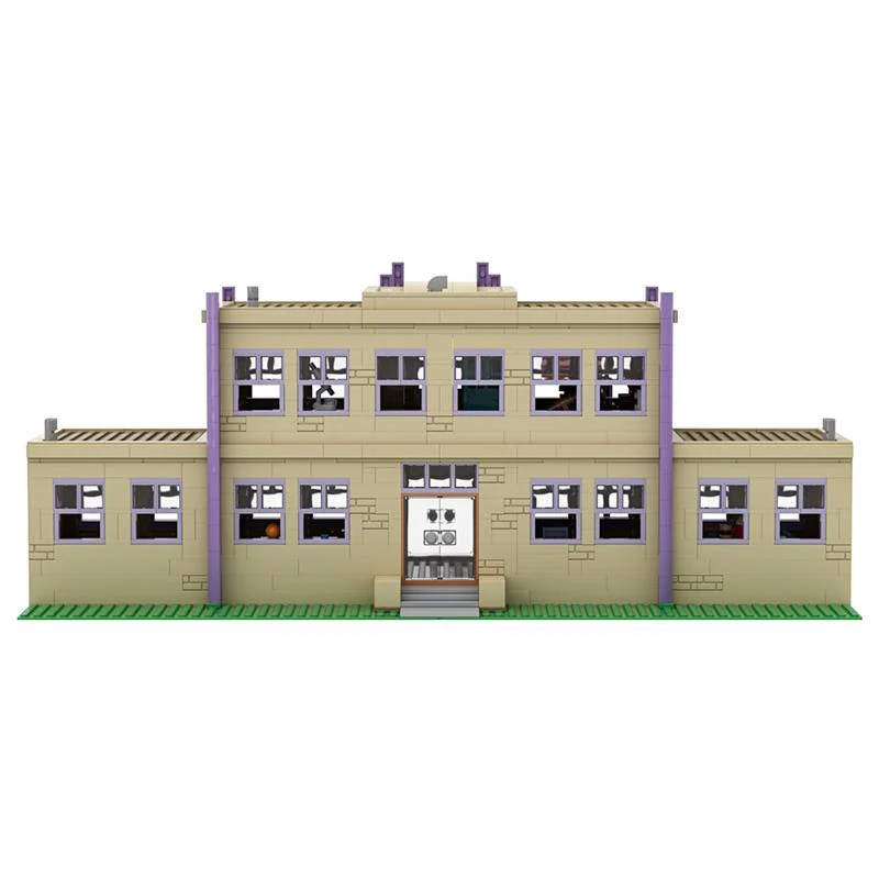 (Gobricks version) 2550pcs MOC-177723 Modular Springfield Elementary School - Image 3