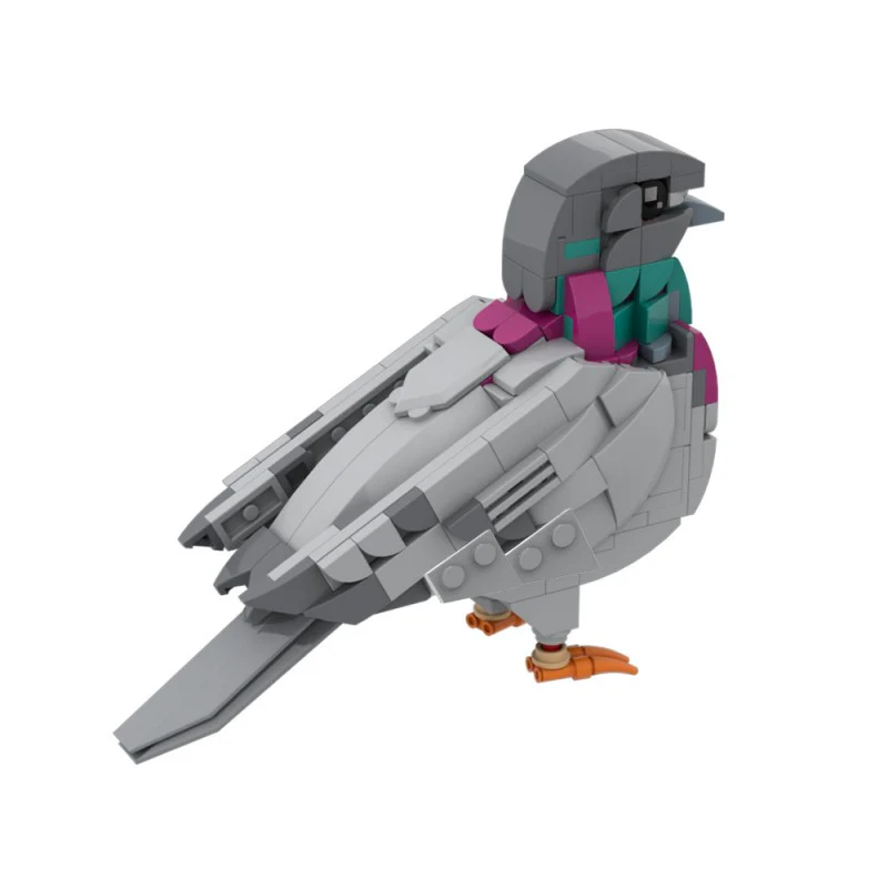 (Gobricks version) 255pcs MOC-208738 Feral Pigeon - Image 3