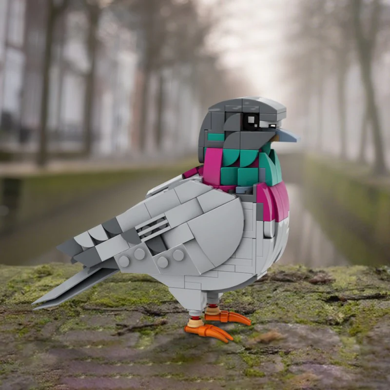 (Gobricks version) 255pcs MOC-208738 Feral Pigeon - Image 6
